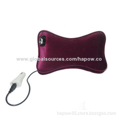 In car Bluetooth headset with loud speaker installed inside a pillow which offers cushion as well